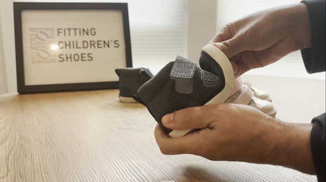 Lightweight and flexible See Kai Run adaptable shoe.