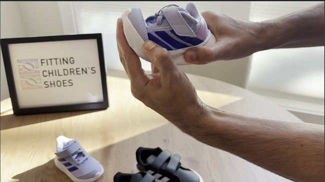 Purple Adidas toddler shoes for girls.