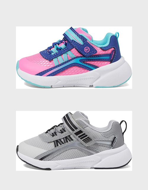 Stride Rite adaptable shoes for children who wear orthotics.