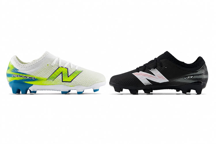 New Balance Furon wide kids soccer cleats for children with wide feet.