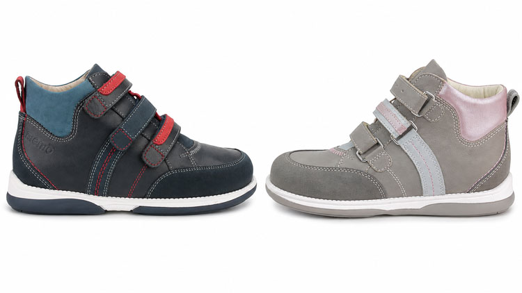 Memo orthopedic shoes for kids with foot and leg pain.
