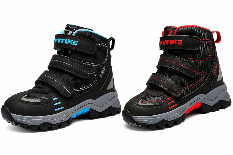 VITIKE boots for kids who wear AFOs and SMOs with adjustable Velcro straps.