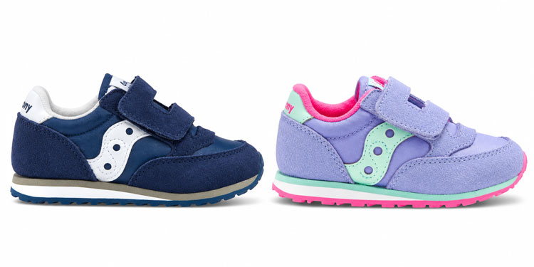 Saucony Baby Jazz hook-and-loop shoes for kids.